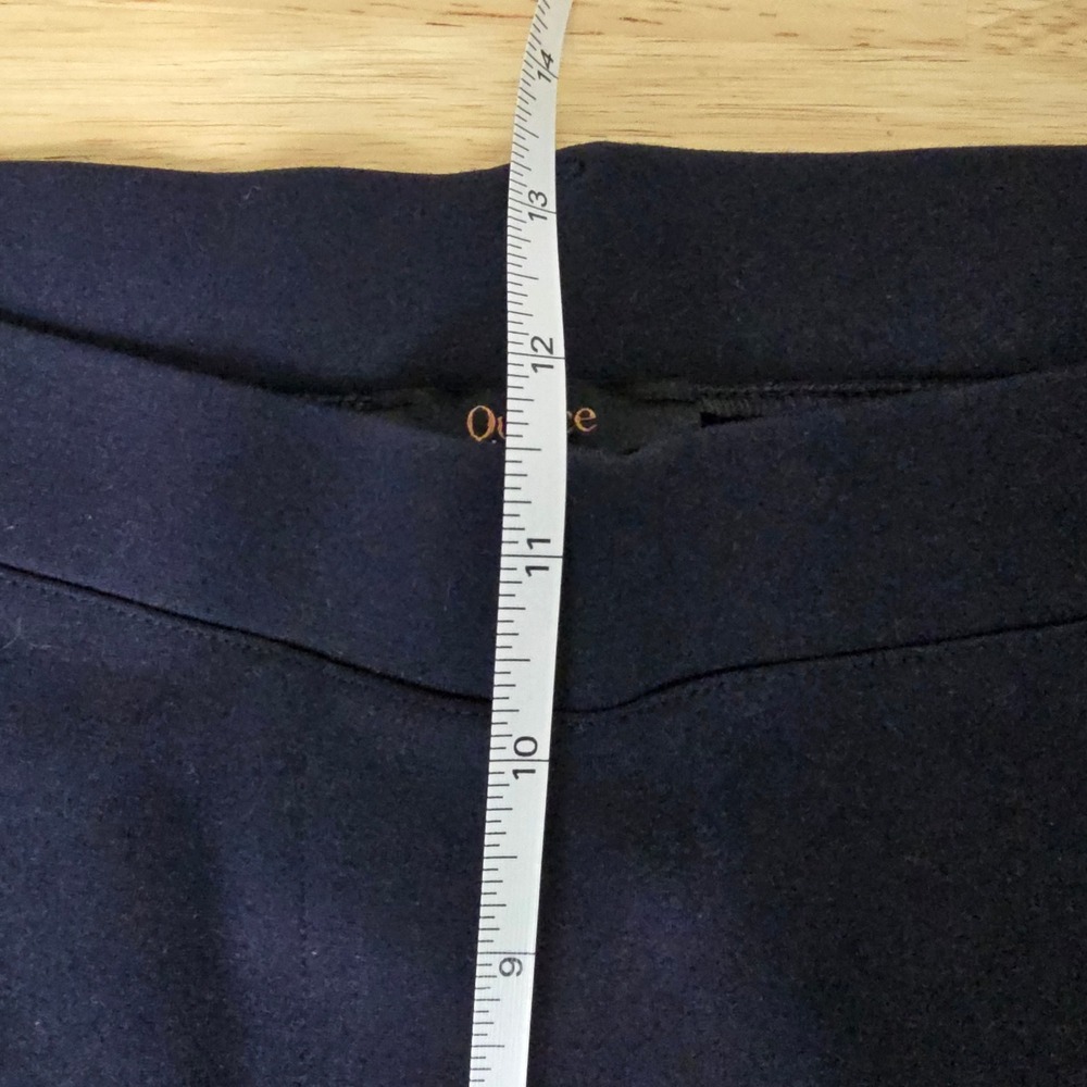 Quince X Petite Navy Blue High Waisted Stretch Pants Women's Size XL - Picture 6 of 10